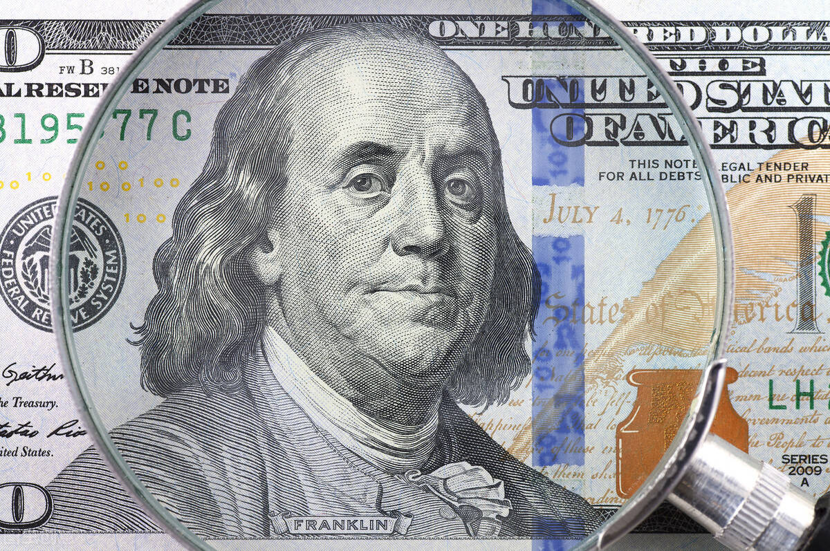 美元最大面值的钞票上,印着一个"印刷工"——富兰克林
