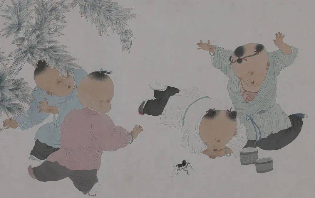 问道童子悠悠天钧著名画家高群婴童画作品欣赏