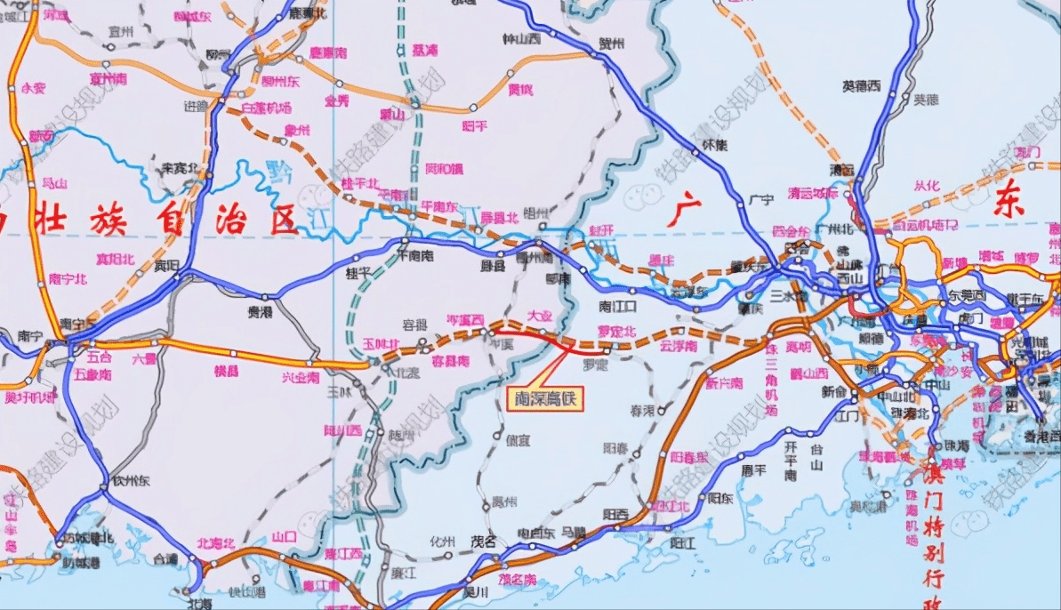 原创兴奋!12月26日,广西将有两条对接广东的铁路开工建设