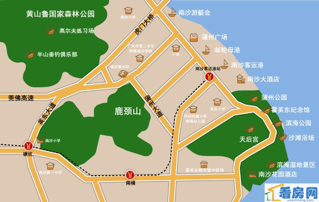 目前,南沙湾板块布局了香港科技大学霍英东研究院等科创产业,拥有