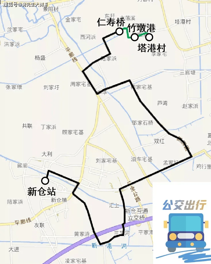 平湖新仓镇又一公交延伸至上海