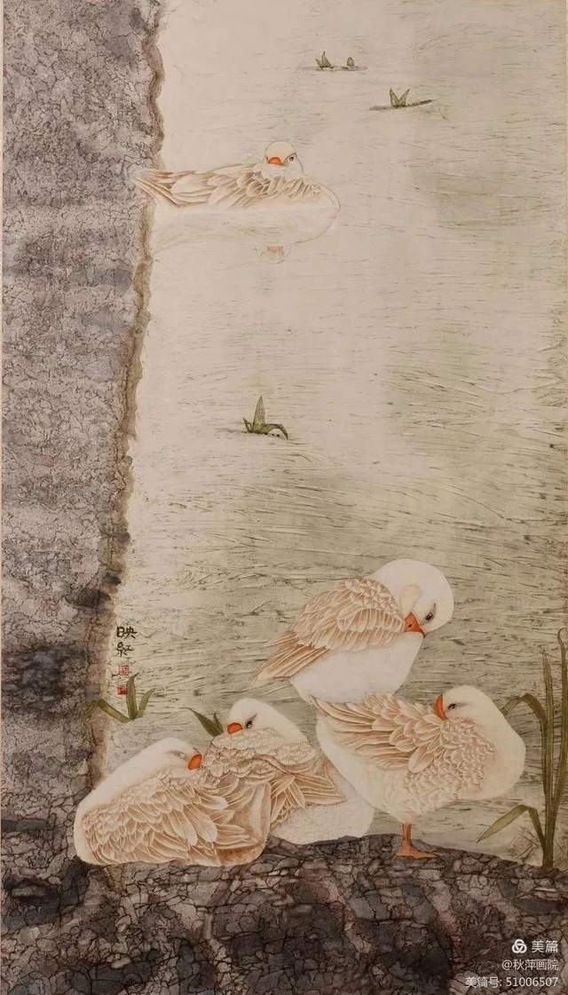 艺展丨墨彩丹青迎新春秦秋萍新工笔画师生作品展12月30日1538开展