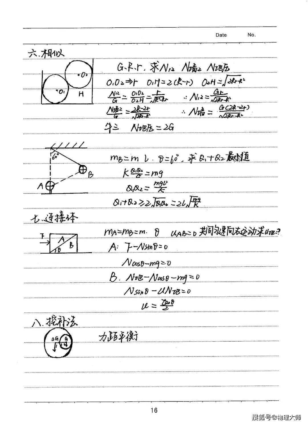 高中物理:学霸物理手写笔记!快来收藏参考!