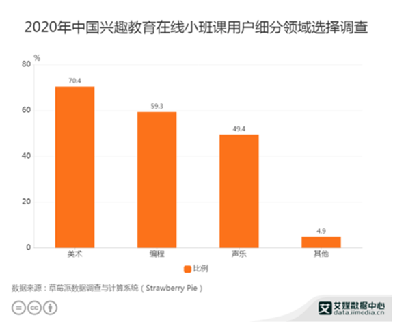 2020年興趣教育在線小班課用戶