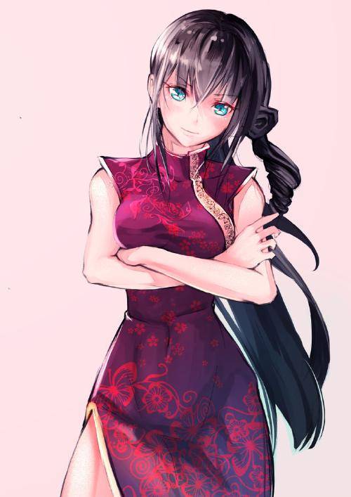 旗袍少女~慵懒却又不失气质~这样的画法简直一绝!