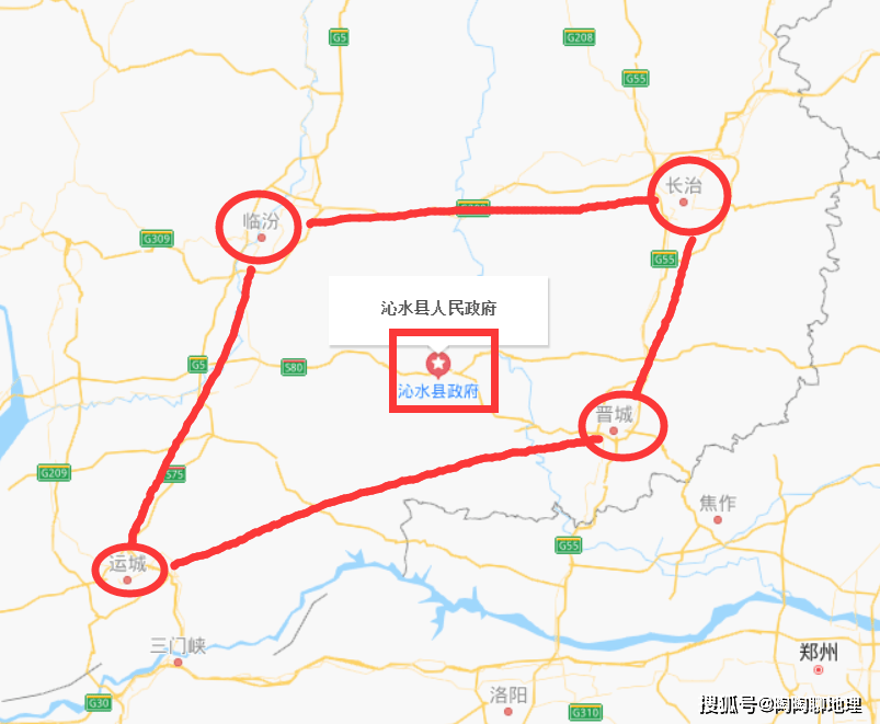 山西南部4大城市城区面积比较:临汾市,运城市,长治市