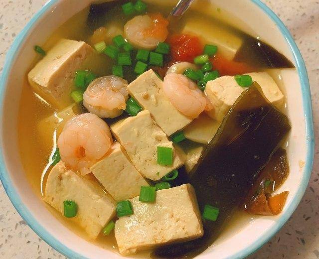 减脂餐番茄海带豆腐汤的制作方法