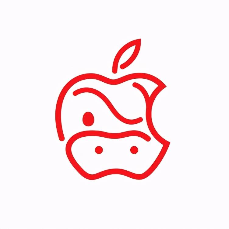 另外,苹果还公布了apple牛的新年logo.