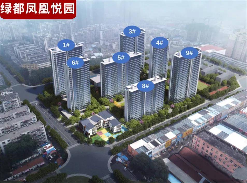项目地址:凤凰路南,东明路西 点评:绿都凤凰悦园,67亩地,容积率2.