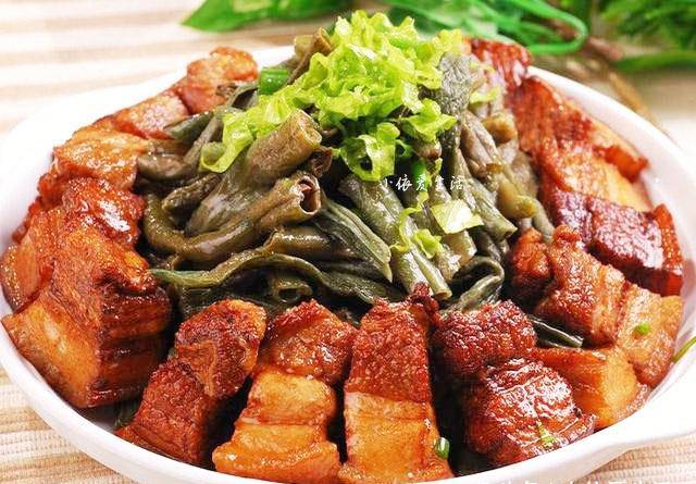 红烧肉干豆角