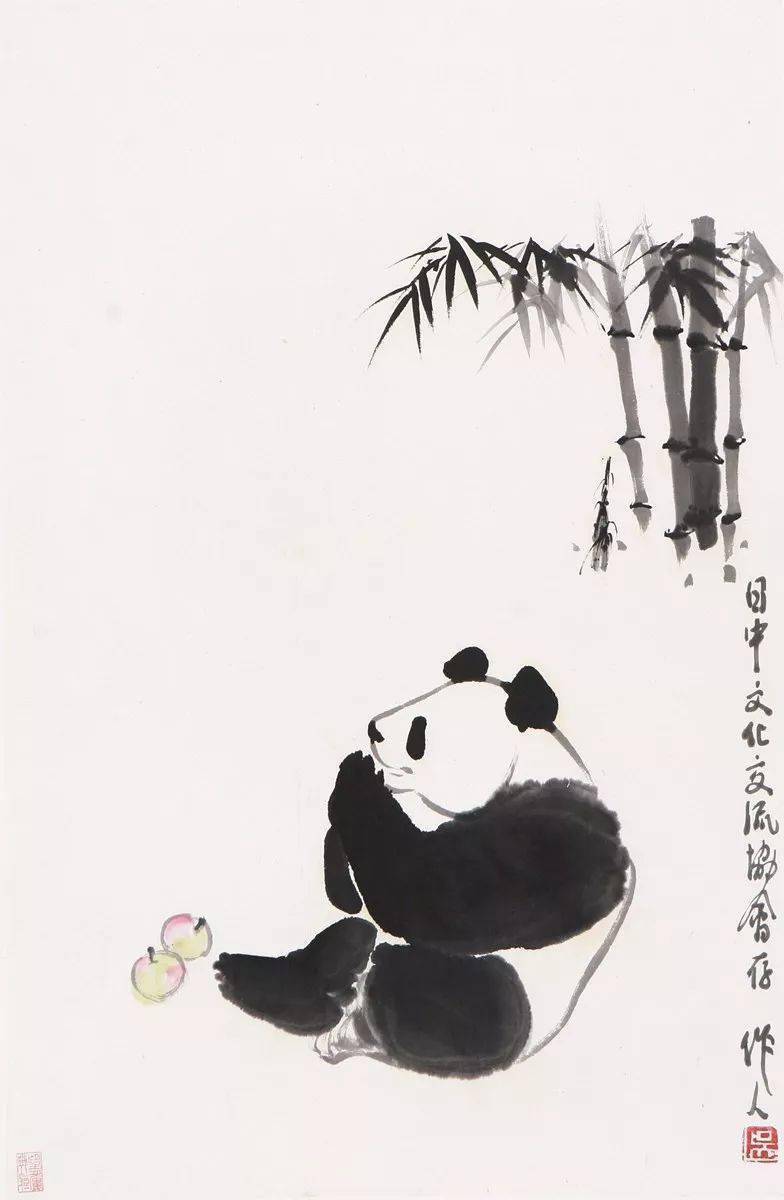 中国绘画大师吴作人的水墨动物画，太有情致了