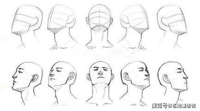 速写头部结构怎么画?