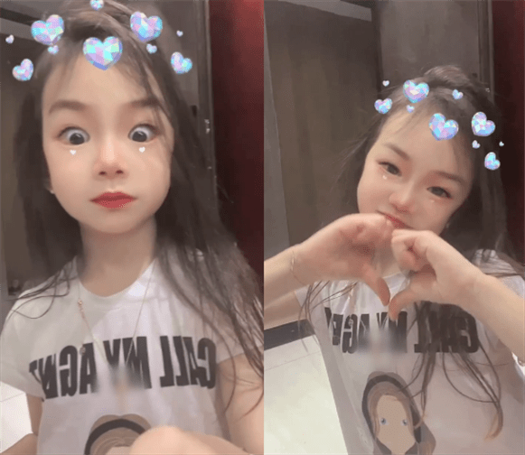 戚薇晒视频为6岁女儿庆生,lucky复制黏贴妈妈