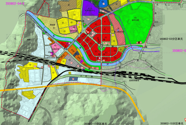 龙岩北城单元规划拟调整较大!新增公园,教育等用地