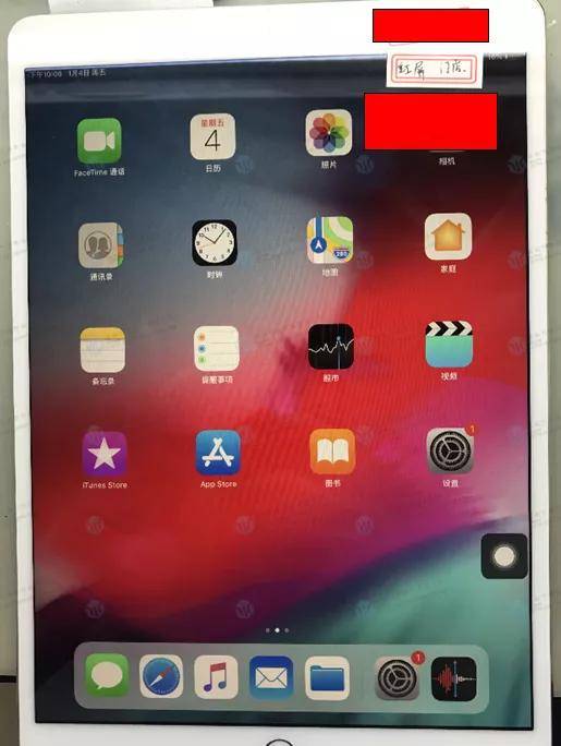 苹果ipad pro 10.5开机红屏