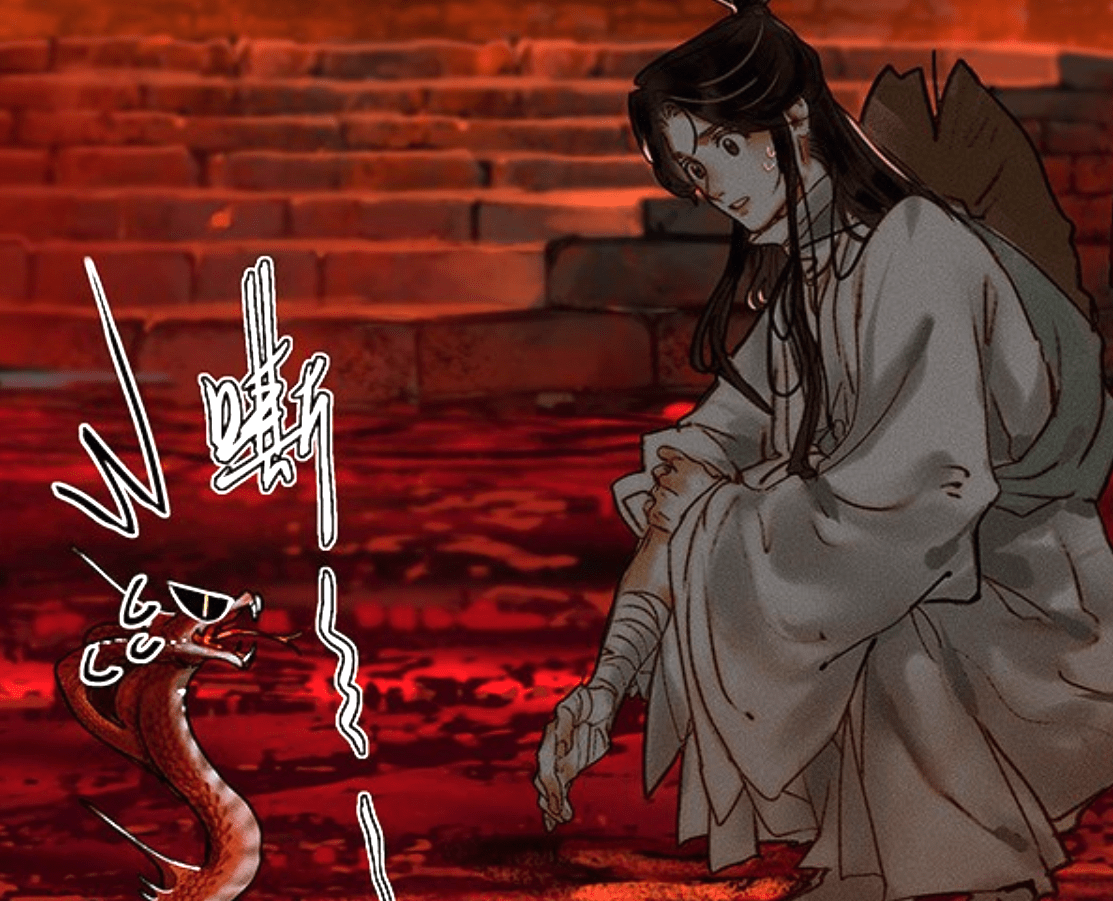 原创天官赐福蝎尾蛇再次登场背后还有纹身花花的眼神很核善