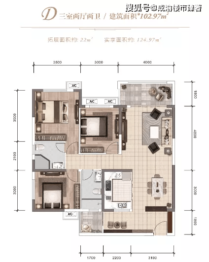 成都瀚城绿洲首付约20万起买入青白江