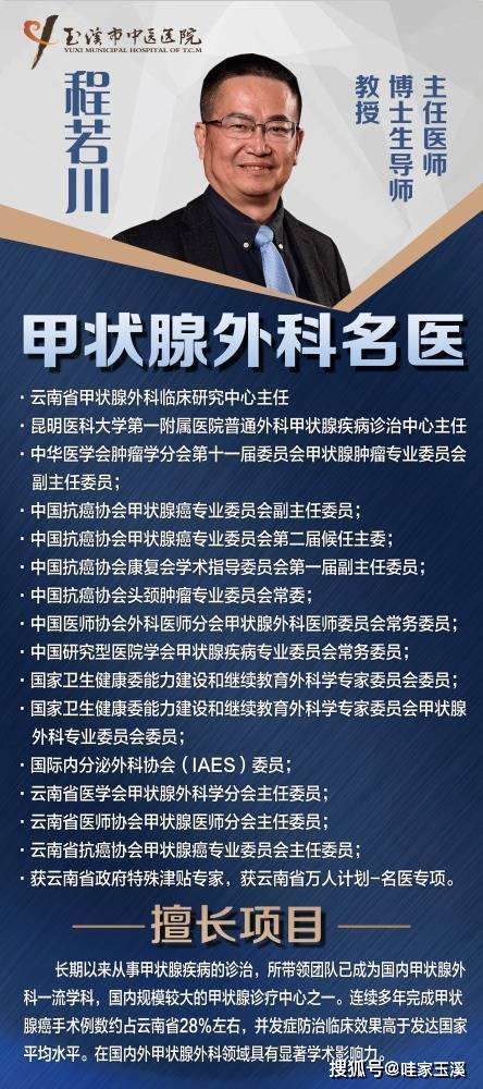 甲状腺外科名医程若川教授3月12日来市中医院义诊啦!速戳