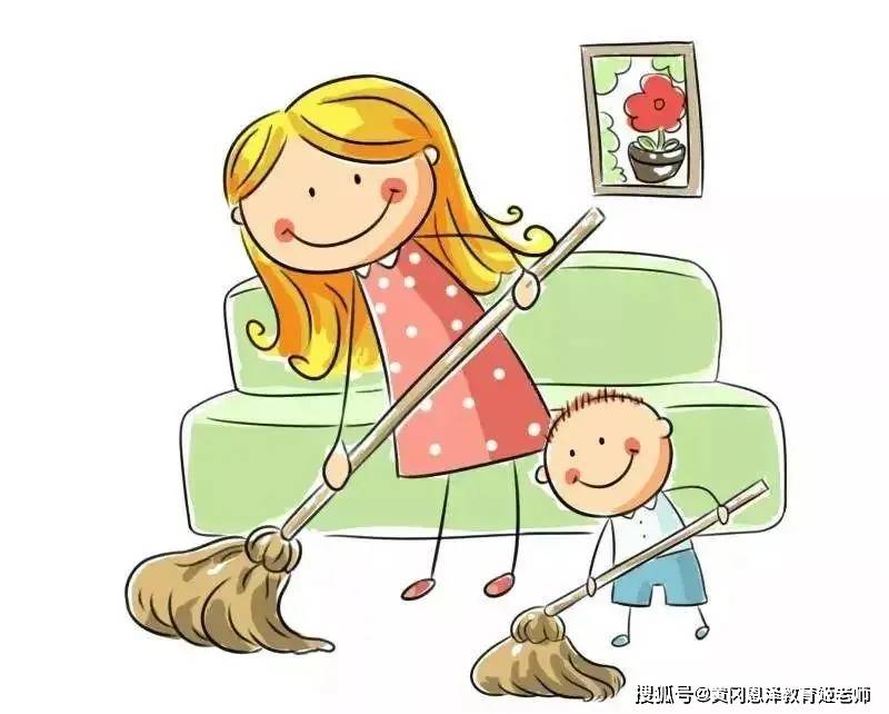 扫地,扔垃圾 整理自己的房间 饭前,摆餐具 饭后,收拾桌面;在大人的