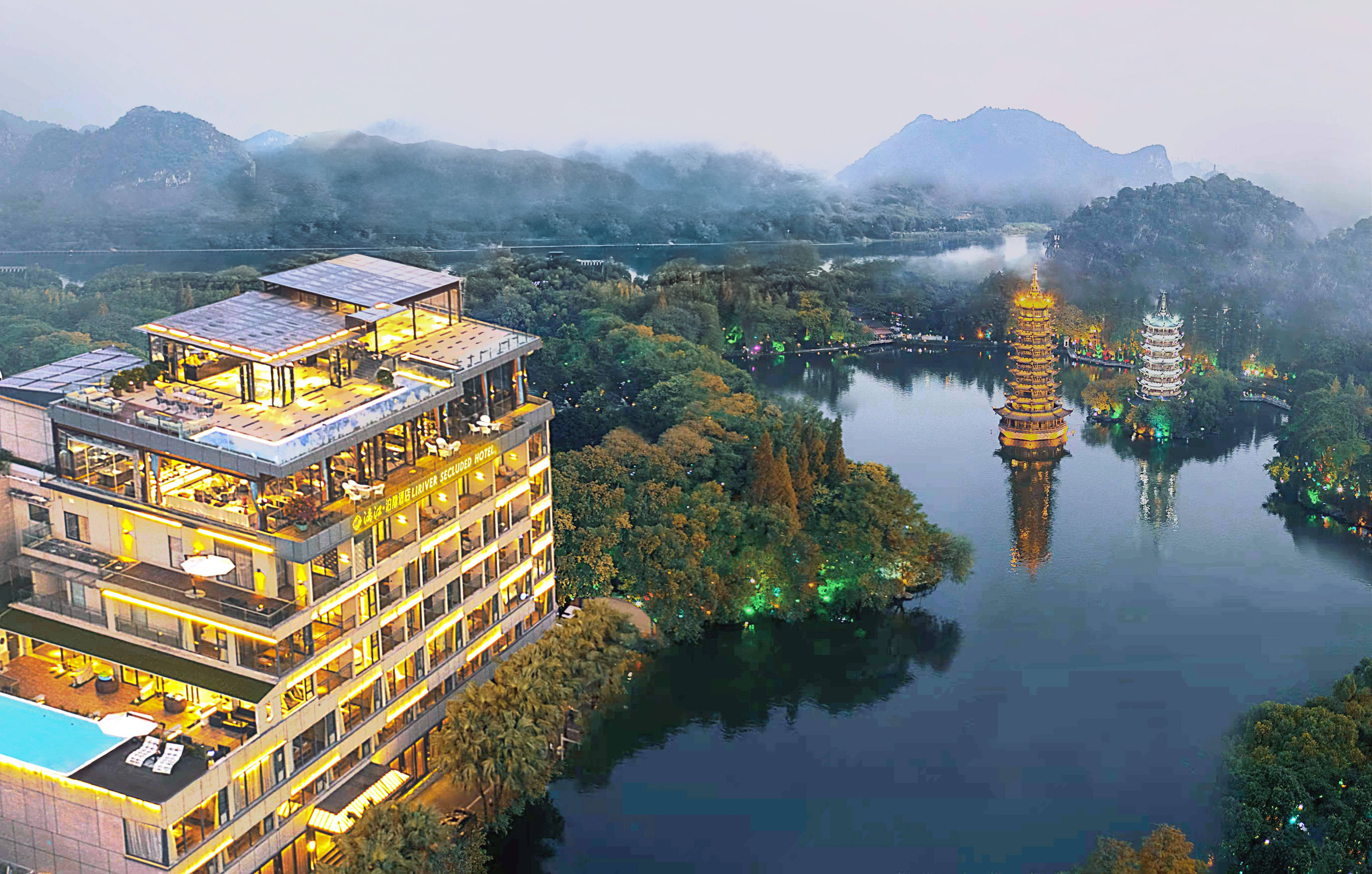 3月桂林最值得住的酒店桂林必住酒店2021最新旅游交通住宿攻略家庭和