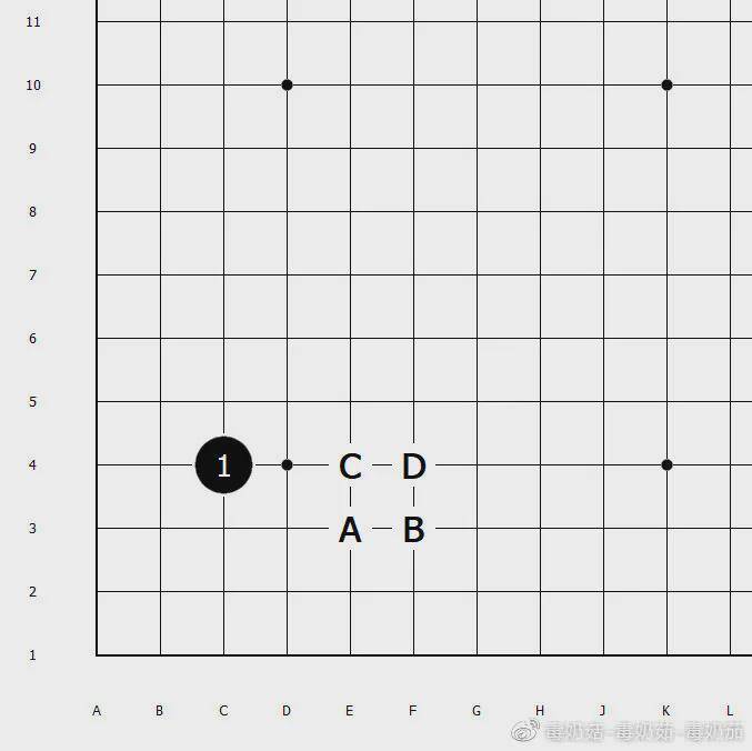 菇围棋定式入门到入土71小目守角无忧角1