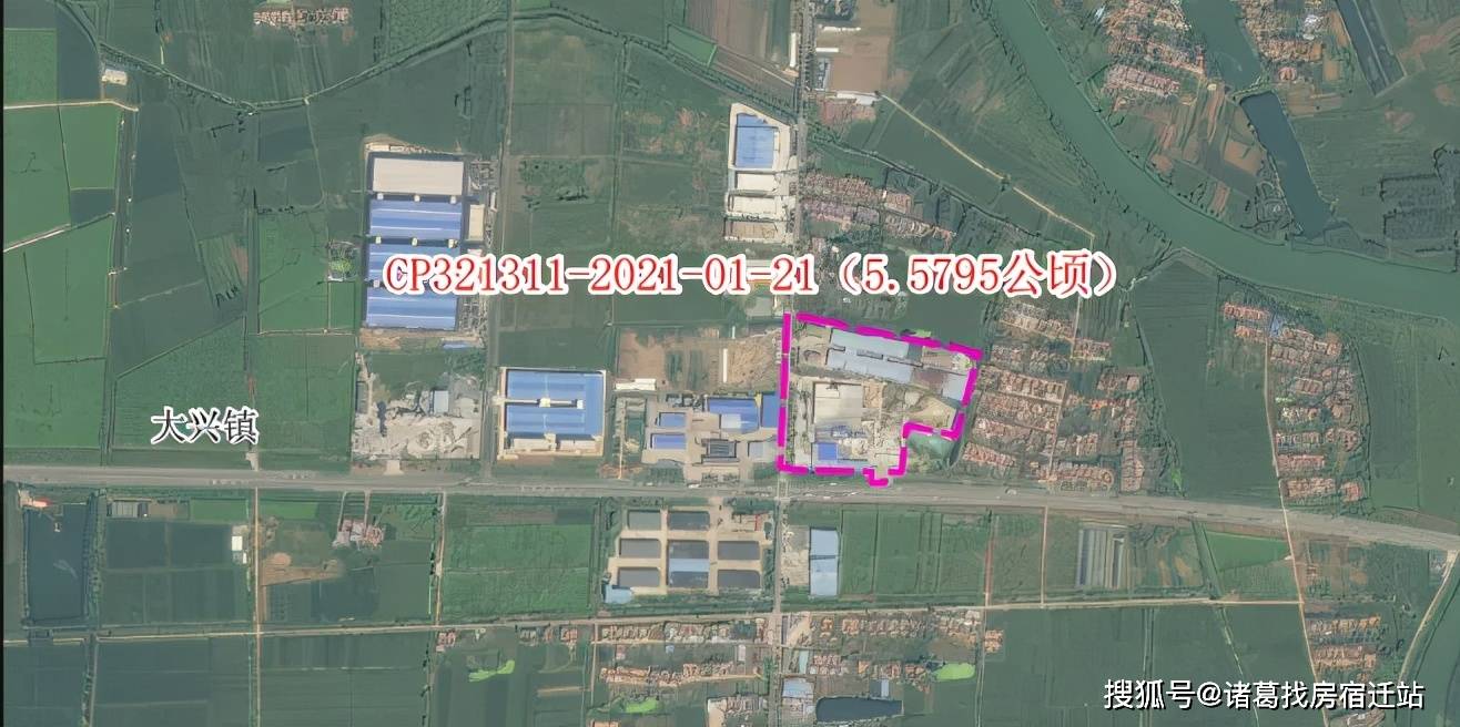 开发片区 20(cp321311-2021-01-20)位于大兴镇,东至宿 泗线,南至总六