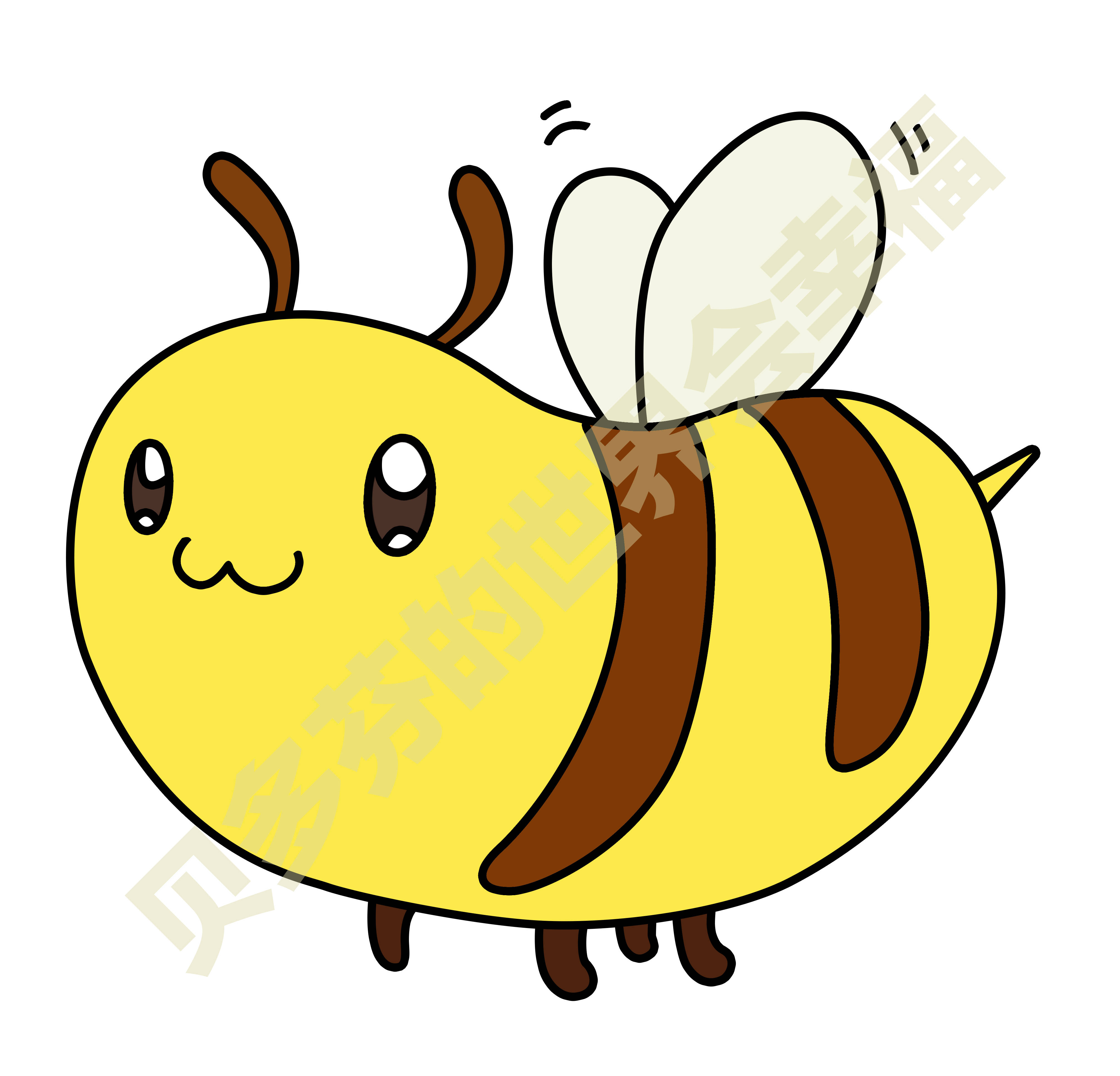 小蜜蜂2psd卡通素材