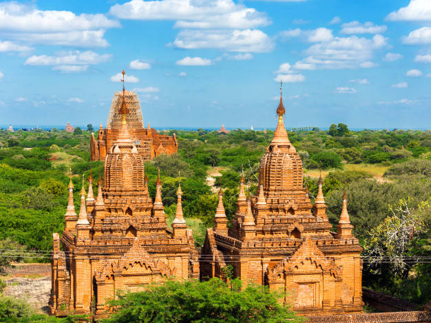 缅甸寺庙唯美图片