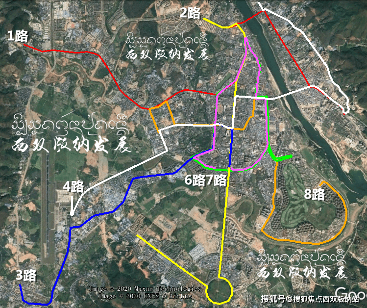 西双版纳通公交车了景洪公交线路图更新请收藏