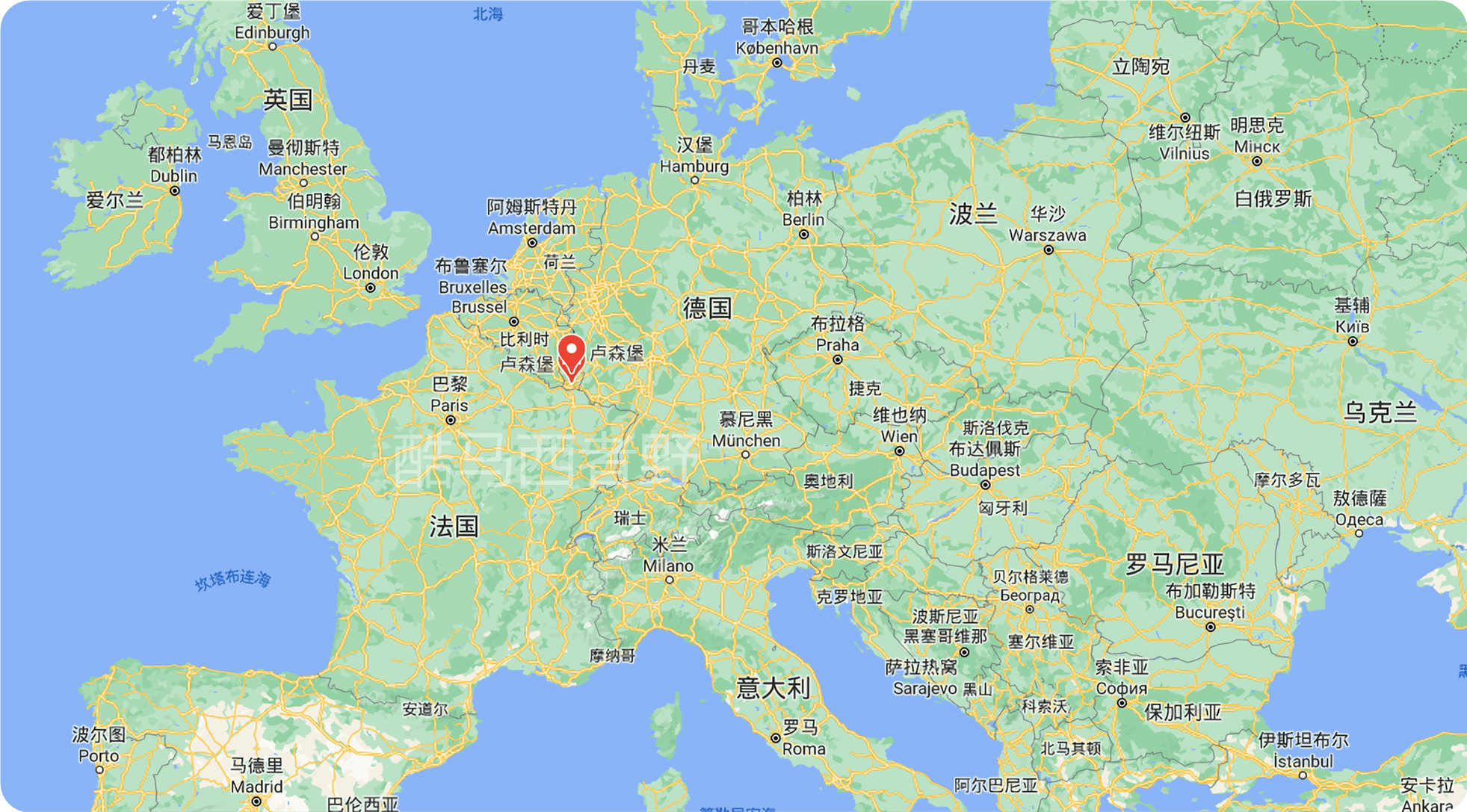 卢森堡地理位置