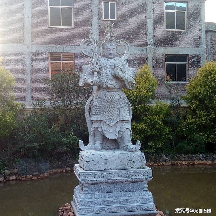 护法神—石雕韦陀菩萨图片