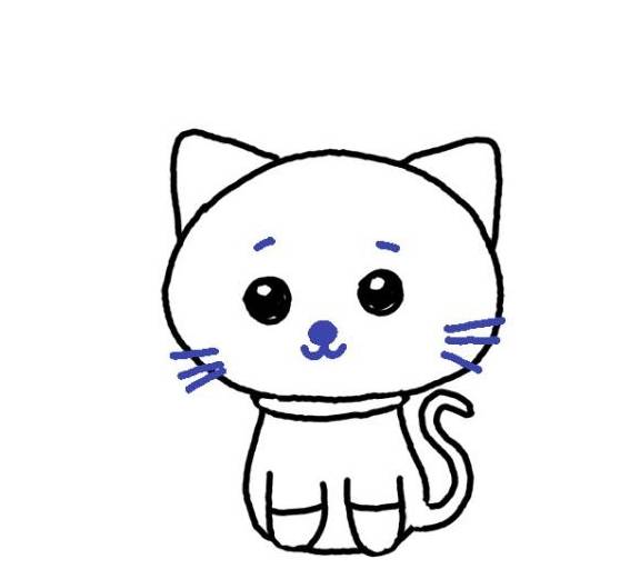 小猫简笔画怎么画 - 小猫简笔画教程