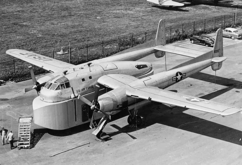 原创模块化飞机的首次尝试美国仙童xc120机舱分离式运输机