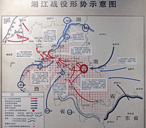 原创湘江战役中,因决议正确两路军队没有分兵,最终顺利转移