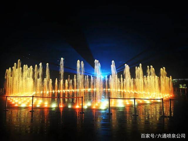 福建福州滨江公园音乐喷泉
