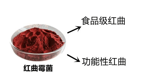 因此,这两种红曲米的菌种分别对应食品级红曲和功能性红曲.