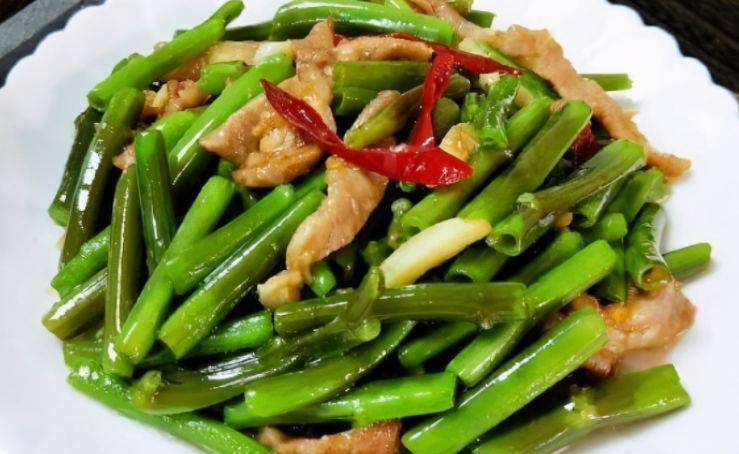 空心菜炒肉丝