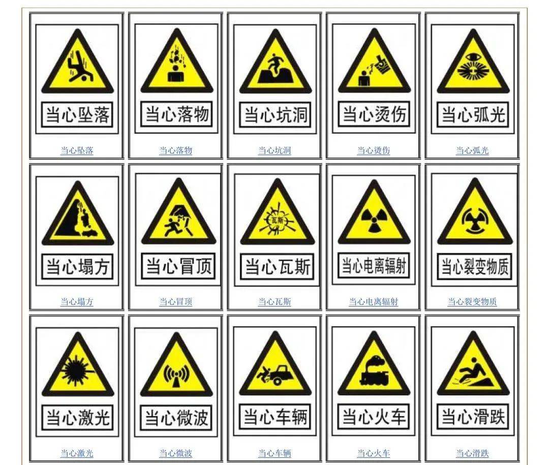 4类型安全标志制作格式