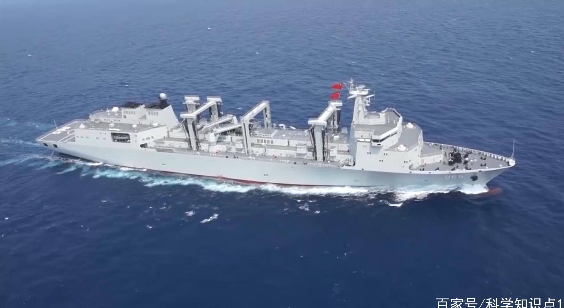 中国海军补给舰稳坐世界第二,排水量超37万吨,海军能走多远