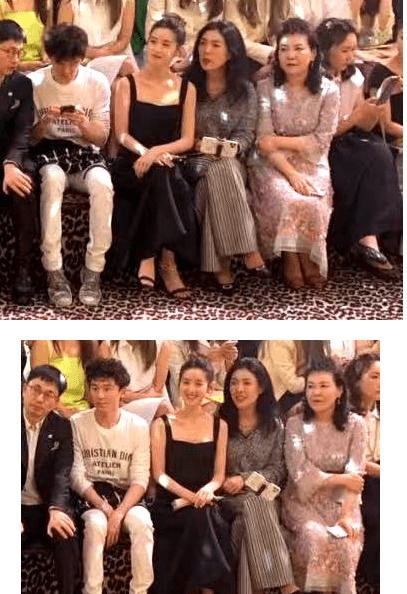 章泽天穿"黑色"就没输过,与名媛贵妇同框,不站c位依旧