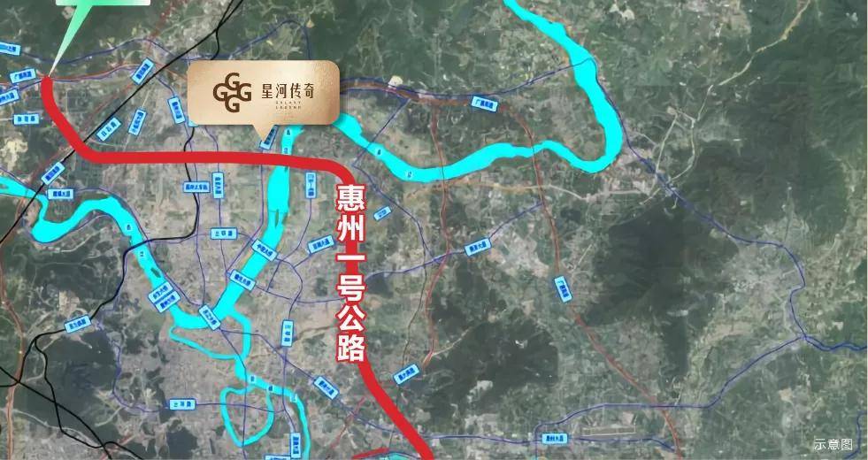 星河传奇紧邻惠民大道接驳惠州1号公路,优享江北cbd扩容红利.