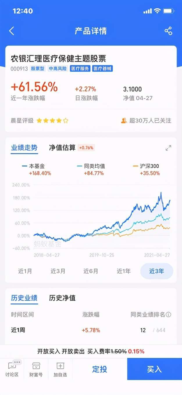 来源:支付宝app 据天天基金网,任职期间,梦圆管理的农银汇理医疗保健