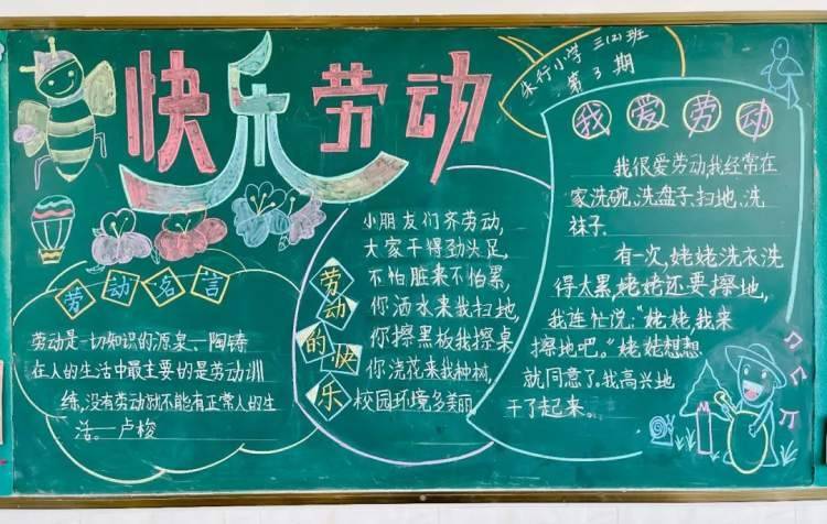 围观!金山学子们"五一节"黑板报作品,你最pick哪一款