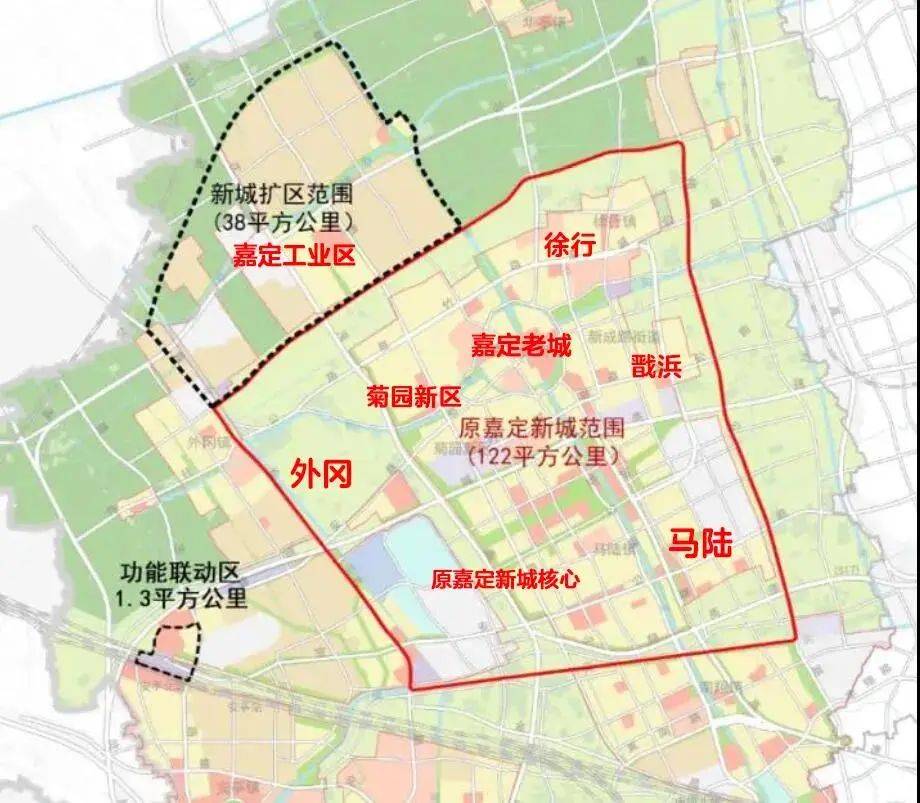嘉定新城划分这块飞地看中的是这里的交通枢纽: 安亭北站包含了沪宁
