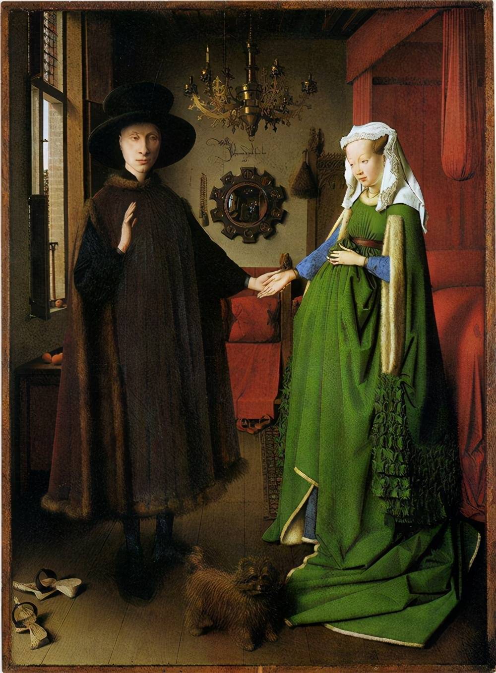 史上第一幅油画,画的是奉子成婚的新婚夫妇,却意外成千古名画