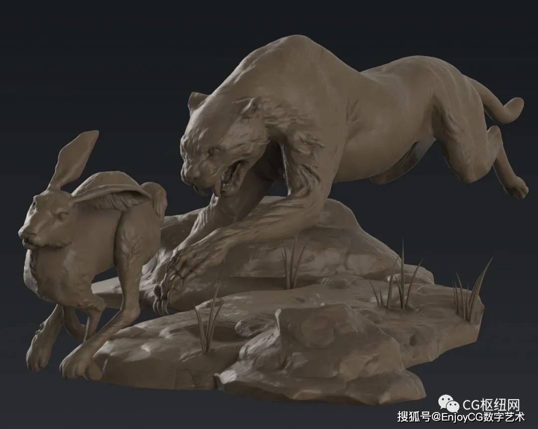 zbrush动物雕刻cg必备