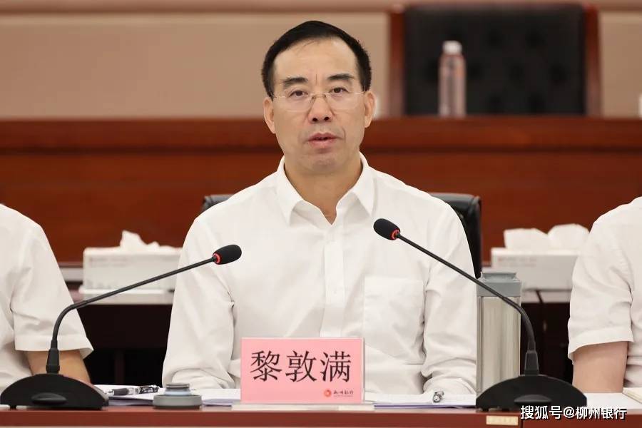 柳州银行前董事长黎敦满接受审查调查