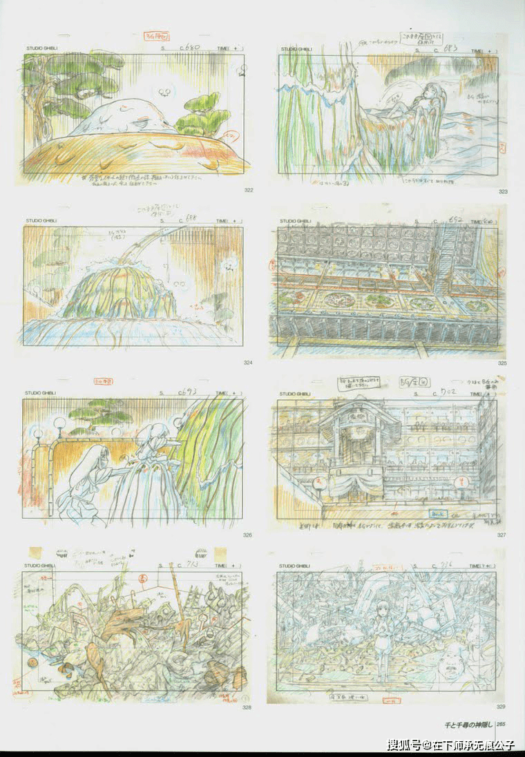 千与千寻幕后手稿大赏每一幅手绘都是艺术品宫崎骏执导