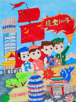 本次"童心向党——红色基因代代传"书法,绘画作品展于5月29日持续到6