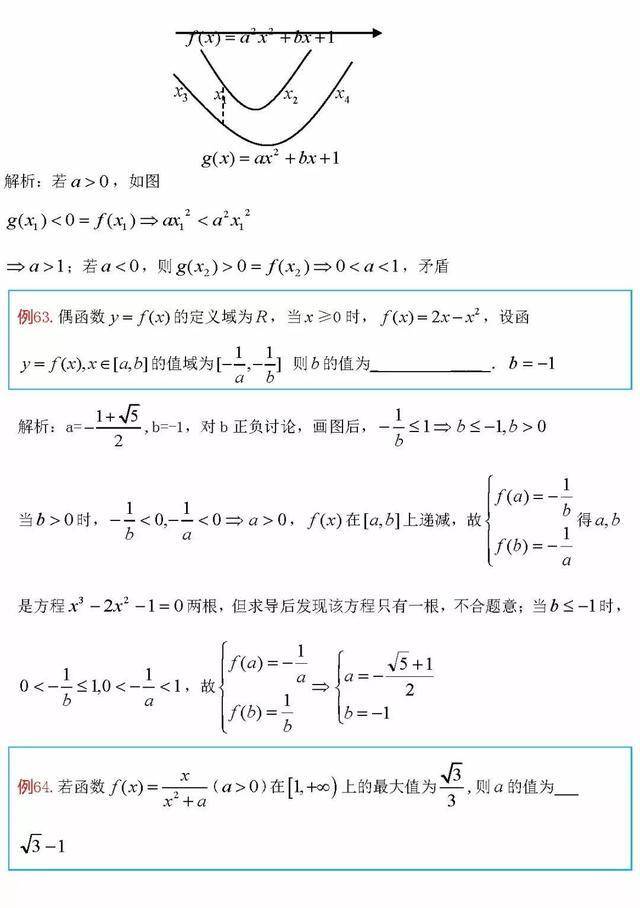 本文 分享的是高中数学函数类的100道经典练习题, 从易到难,逐步升级